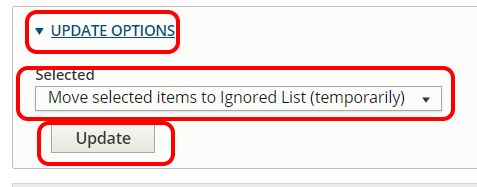 Move to ignored list